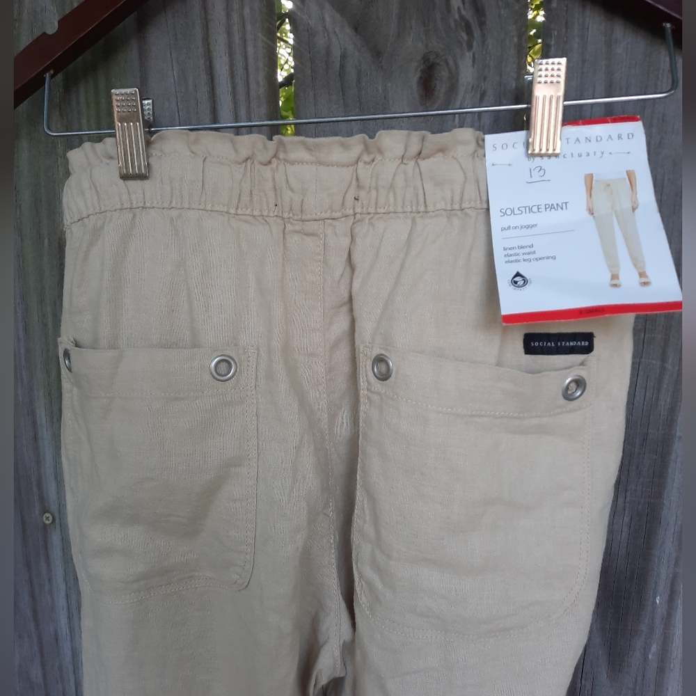 Social Standard By Sanctuary Womens Solstice Pants Size XS Linen Blend